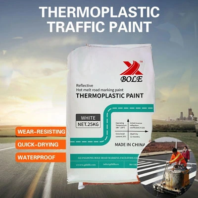 Peinture de marquage routier thermoplastique réfléchissant, haute résistance à l'usure, revêtement routier à forte adhérence