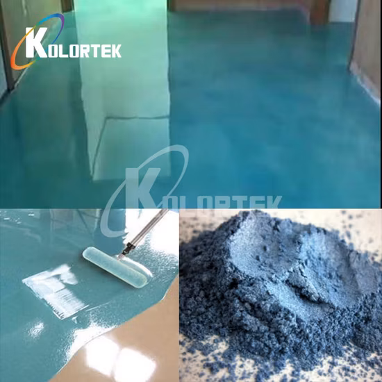 Pigments nacrés de peinture pour revêtement de sol en béton haute performance